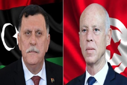 في مكالمة هاتفية مع السراج: رئيس الجمهورية يؤكد أنّ الحل لا يمكن أن يكون إلا ليبيّا ليبيّا&nbsp;