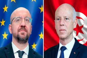 ملف الهجرة وعلاقة تونس بصندوق النقد الدولي محور مكالمة هاتفية بين سعيّد ورئيس المجلس الأوروبي