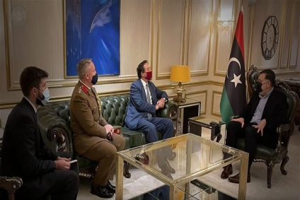 مستجدات الوضع الليبي محور لقاء السراج بالسفير البريطاني