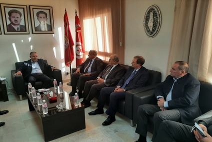 ماجول و الطبوبي&nbsp;يؤكدان على أهمية تعزيز العلاقات و الشراكة بين اتحاد الشغل و منظمة الاعراف