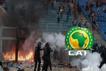 "الكاف" يُدين أحداث العنف والشغب في مباراتي رادس والدار البيضاء