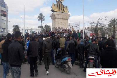القيروان : احتجاجات وغلق الطرقات