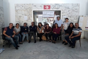 صحفيو وكالة تونس افريقيا للانباء يعتصمون