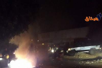 باجة: حرق مركز الشرطة بنفزة