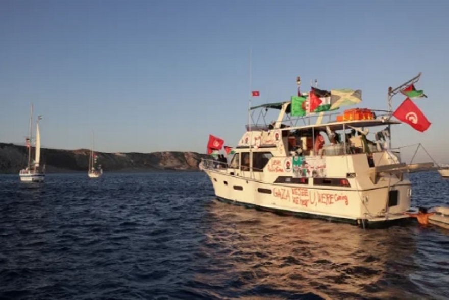 فيديو...المشاركون التونسيون في أسطول الصمود يصلون الأردن