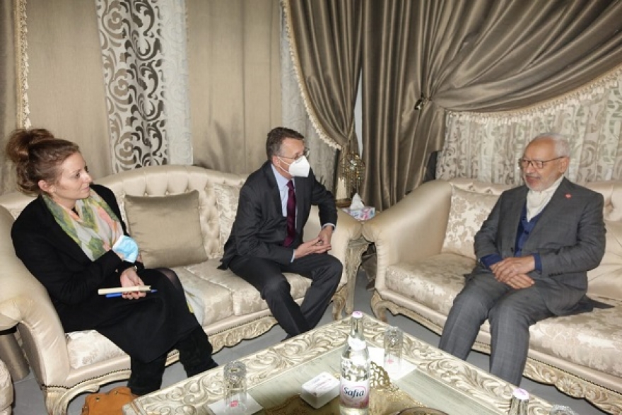 الغنوشي يلتقي السفير الألماني&nbsp; في تونس