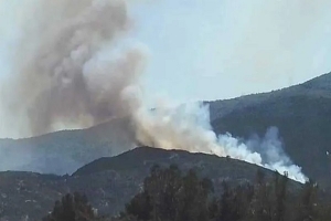 الجيش الوطني يتدخل لمساندة الحماية المدنية في إطفاء حريق جبل برج السدرية