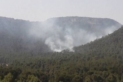 القصرين: اندلاع حريق داخل المنطقة العسكرية المغلقة بالشعانبي