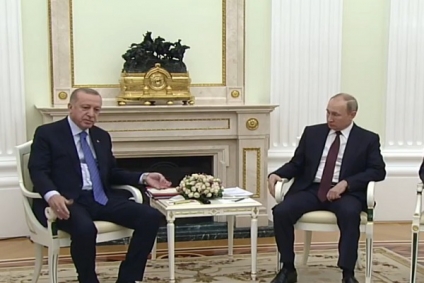 في لقائه باردوغان: بوتين يدعو لتجاوز التوتر في ادلب السورية