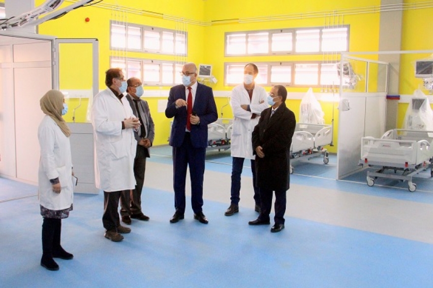 &nbsp;تركيز 26 سرير إنعاش بالمستشفى الميداني بالمنزه