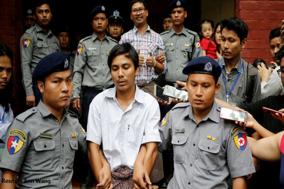 بورما:الحكم بسجن صحفيين 7 سنوات حققا في مجازر ضد الروهينغا