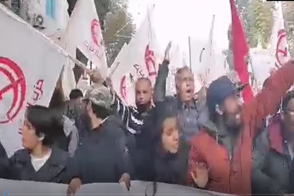 فيديو:  مسيرة حزب العمال بالعاصمة اليوم