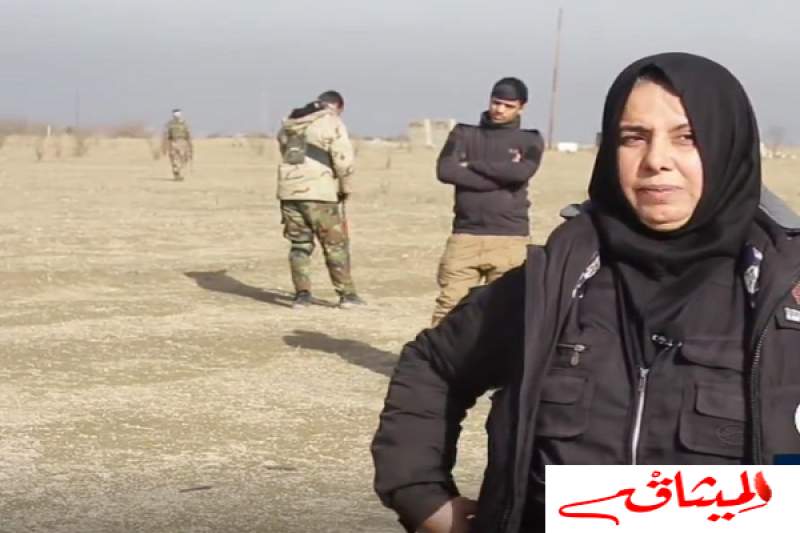 فيديو:سيدة تقود الرجال لمحاربة داعش في العراق