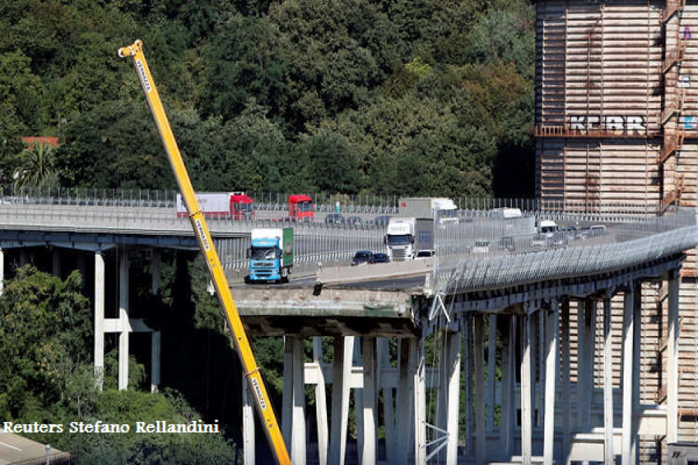 دراسة هندسية تكشف عن مفاجأة تتعلق بحادث انهيار الجسر بمدينة جنوى الإيطالية