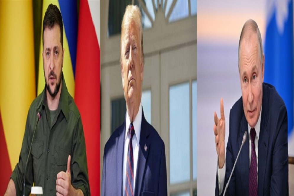 ترامب: الجمع بين بوتين وزيلينسكي كخلط الماء بالزيت