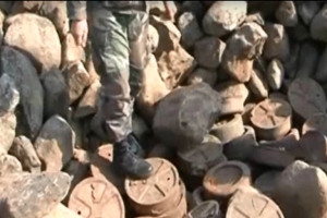 سوريا:العثور على ألغام صهيونية وأمريكية من مخلفات &quot;داعش&quot; الارهابي