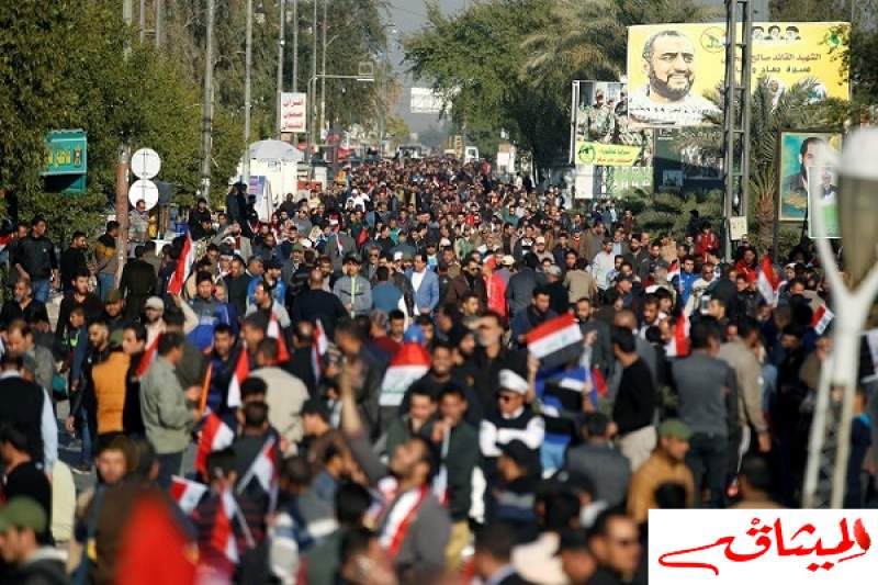 مُطالبين باصلاحات:أنصار الصدر يتظاهرون في بغداد
