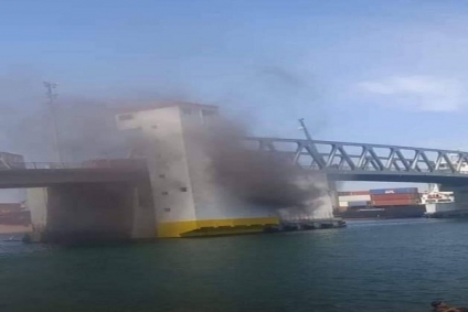 بنزرت...اندلاع حريق بغرفة التحكم &nbsp;في الجسر المتحرك