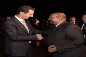 الرئيس السوري بشار الأسد يستقبل نظيره السوداني عمر البشير في دمشق (صور)