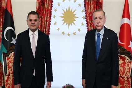 الرئيس أردوغان يعزي الدبيبة في مصرع الوفد العسكري الليبي
