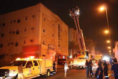 السعودية:السيطرة على حريق بأحد فنادق مكة المكرمة