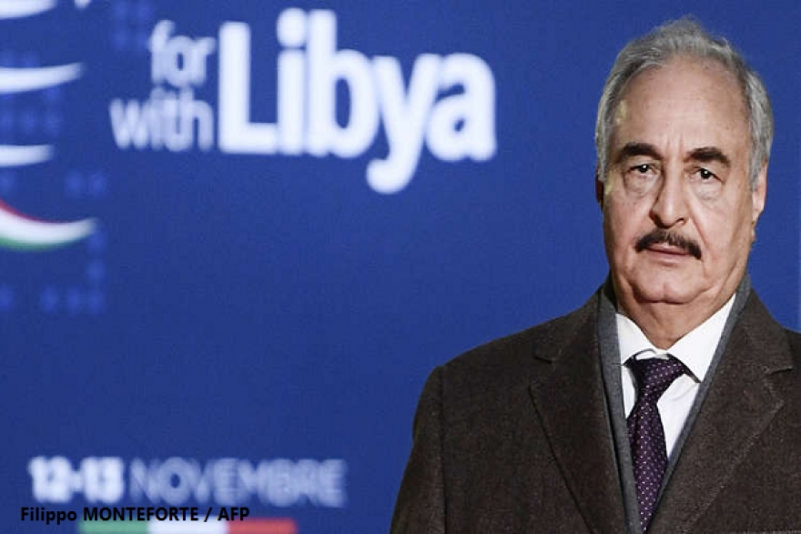 خليفة حفتر: أنا في باليرمو لغرض آخر ولا علاقة لي بالمؤتمر