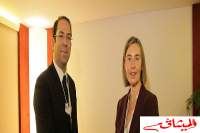 على هامش مؤتمر دافوس:رئيس الحكومة يلتقي المفوضي السامية للاتحاد الأروبي فيديريكا موغيريني