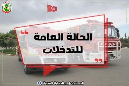 الحماية المدنية تسجل 519 تدخلاً خلال 24 ساعة