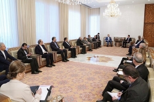 الأسد ووزير الخارجية الإيراني يبحثان العلاقات بين بين البلدين