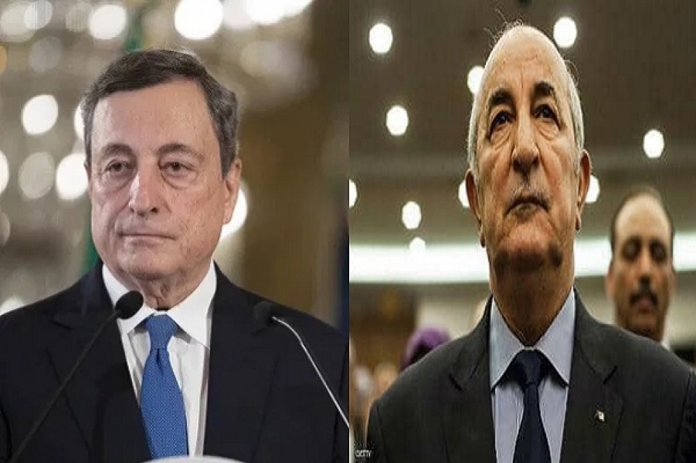 الرئيس الجزائري يبحث مع رئيس الوزراء الإيطالي تطورات الملف الليبي