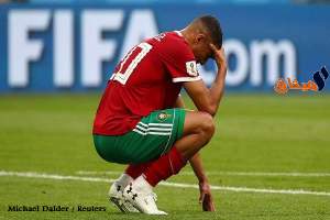 مونديال روسيا:لاعب إيراني يدعم المغربي بوهدوز بعد هدفه &quot;القاتل&quot;