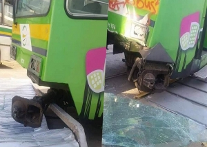 نقل تونس:حادث اصطدام المترو رقم 5  بسبب خطأ بشري