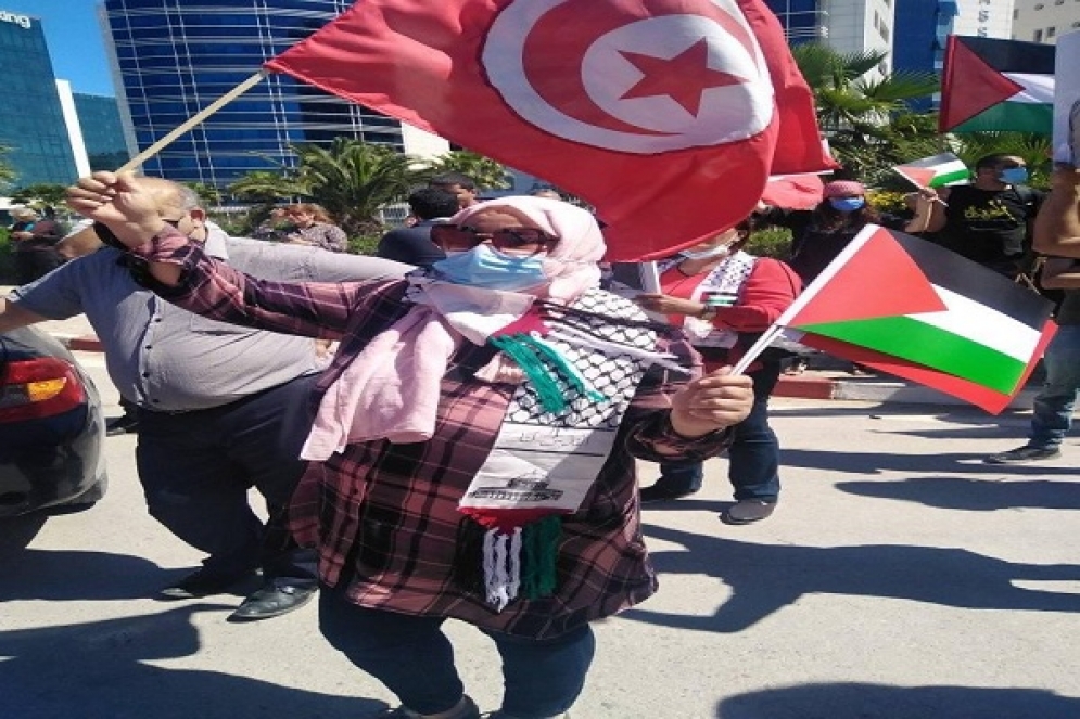 شارك فيها سياسيون: وقفة أمام السفارة الامريكية تنديدا بدعمها للكيان الصهيوني المحتل (صور