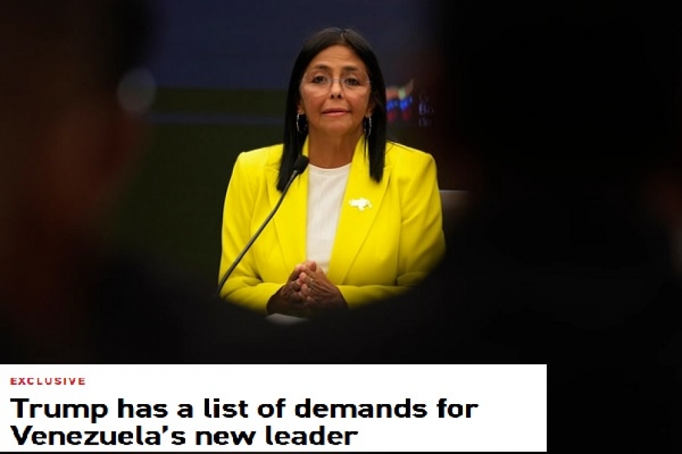 بوليتيكو نقلا عن مسؤول أمريكي: إدارة ترامب طالبت رودريغيز&nbsp; باتخاذ إجراءات مؤيدة للولايات المتحدة