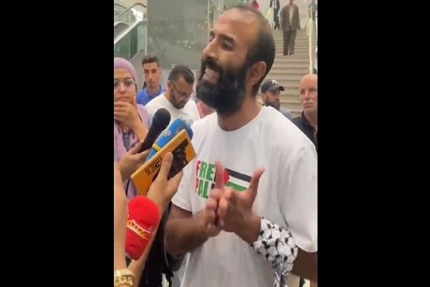 فيديو...وصول الناشط علي كنيس إلى تونس