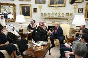 ولي العهد السعودي: سنرفع التزاماتنا بالاستثمار البالغة 600 مليار دولار إلى تريليون دولار مع أمريكا