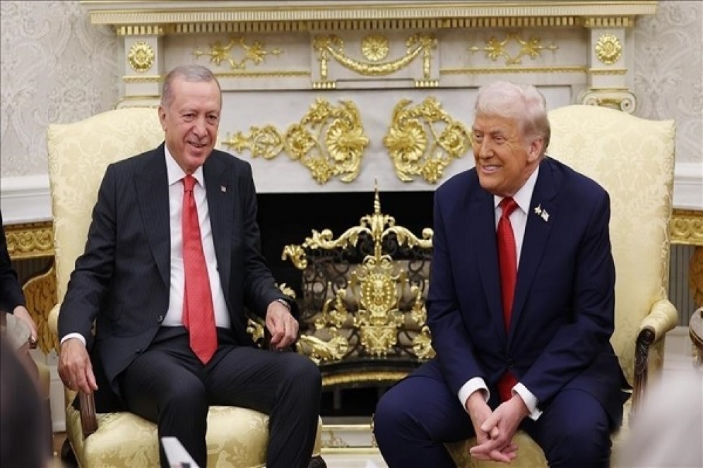 أردوغان و ترامب يبحثان العلاقات الثنائية والوضع بغزة