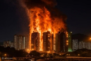 ارتفاع حصيلة ضحايا حريق الأبراج السكنية في هونغ كونغ إلى 128 قتيلا